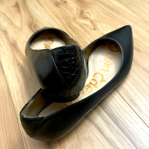 Sam Edelman Black pointed toe leather flats - Picture 3 of 5